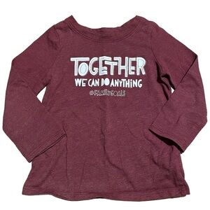 Maroon 2T long sleeve T-shirt